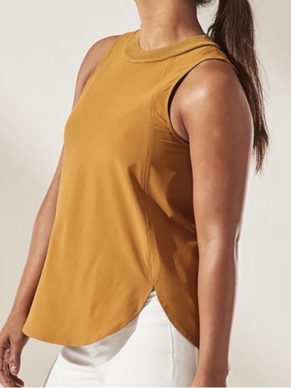 Athleta Zephyr Tank in Tuscan Gold